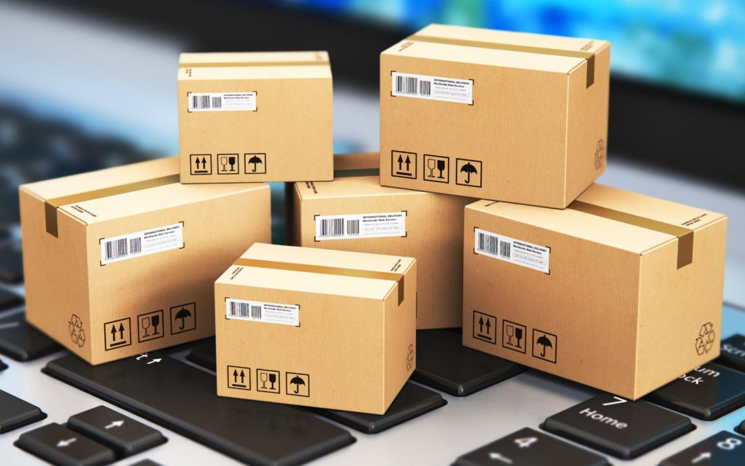 Loja online recebendo pedidos para entrega